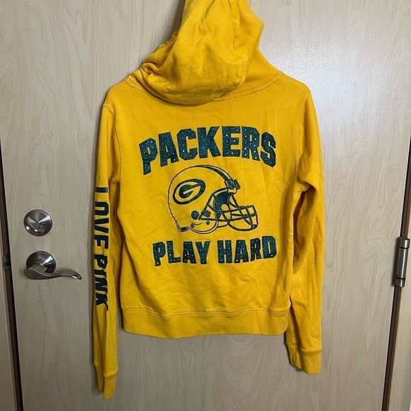 PINK Victoria's Secret Tops - VS pink greenbay packers hoodie